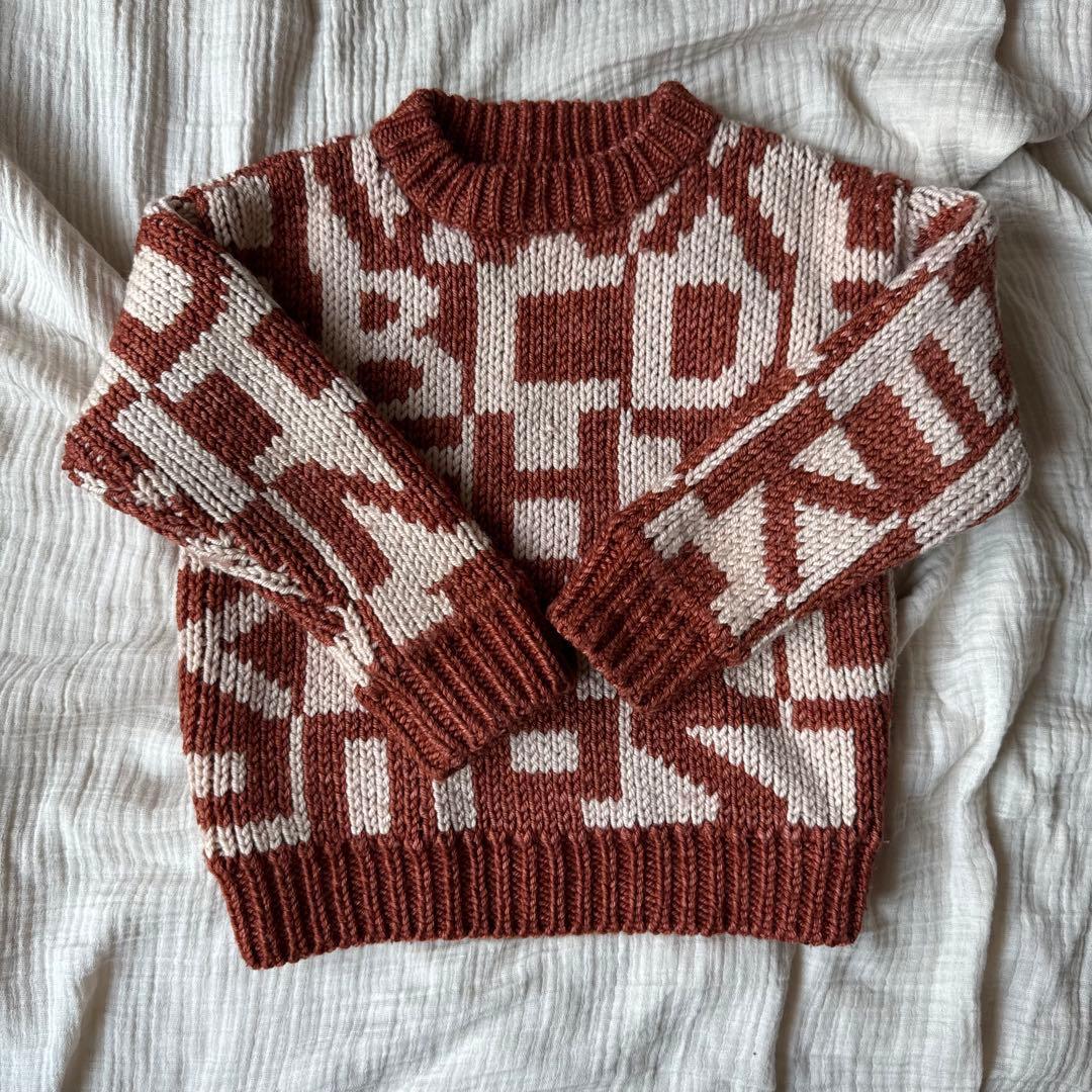 Misha & Puff alphabet sweater 3-4y - メルカリ