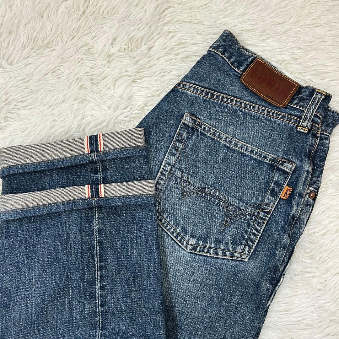 【希少】EDWIN setup 上下とも赤耳セルビッチ デニムセットアップ M