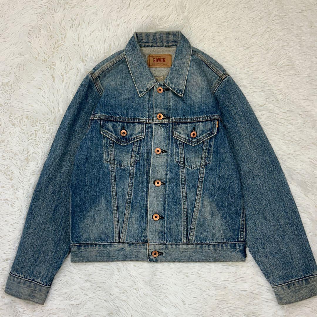 【希少】EDWIN setup 上下とも赤耳セルビッチ デニムセットアップ M