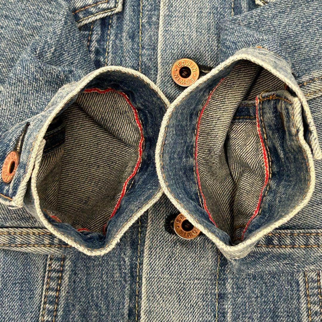 【希少】EDWIN setup 上下とも赤耳セルビッチ デニムセットアップ M