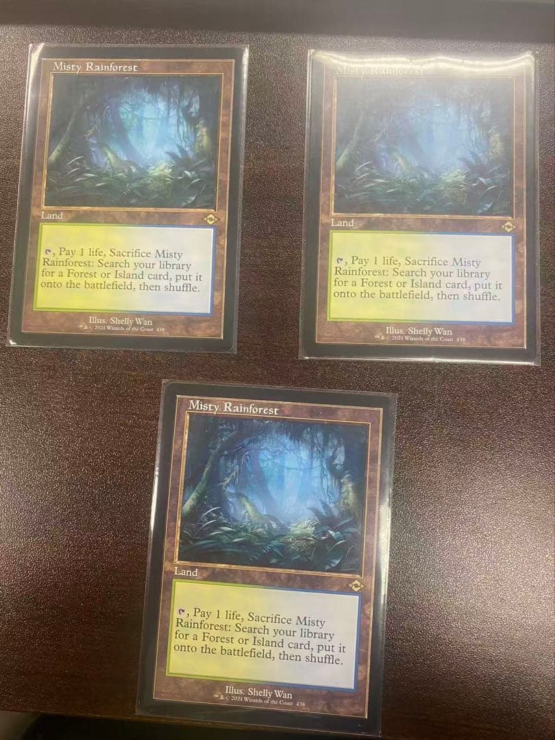 mtg 霧深い雨林　3枚セット