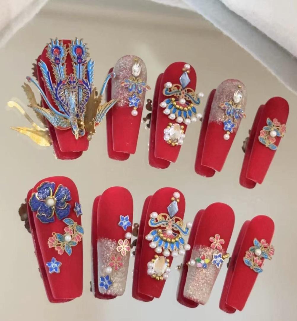 S-Size 現品 Yuri_0031 マット｜ドラゴンデコ｜フラワー｜豪華