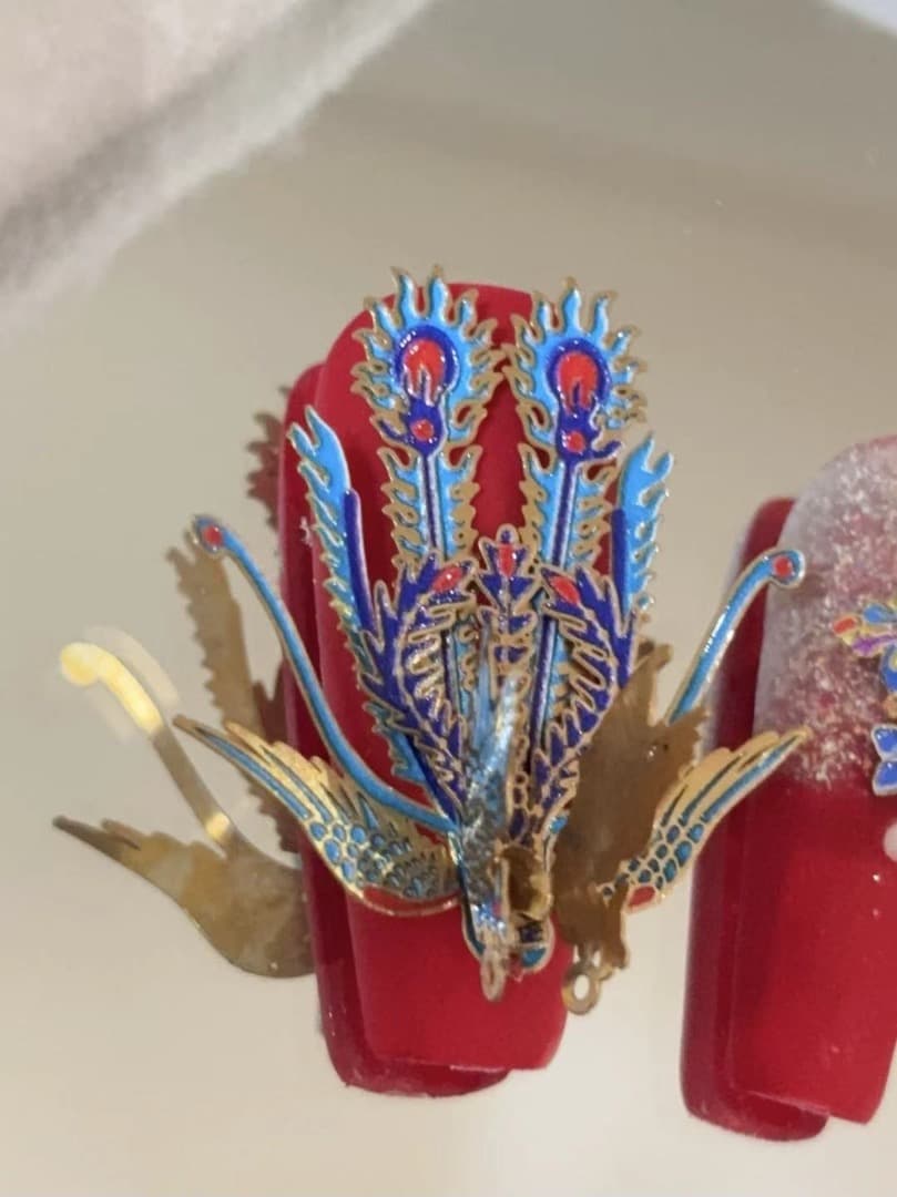 S-Size 現品 Yuri_0031 マット｜ドラゴンデコ｜フラワー｜豪華