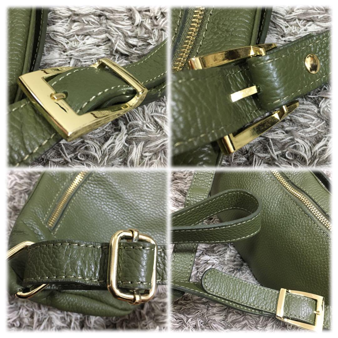 AULENTTI♫ オリーブグリーン ボディバッグ