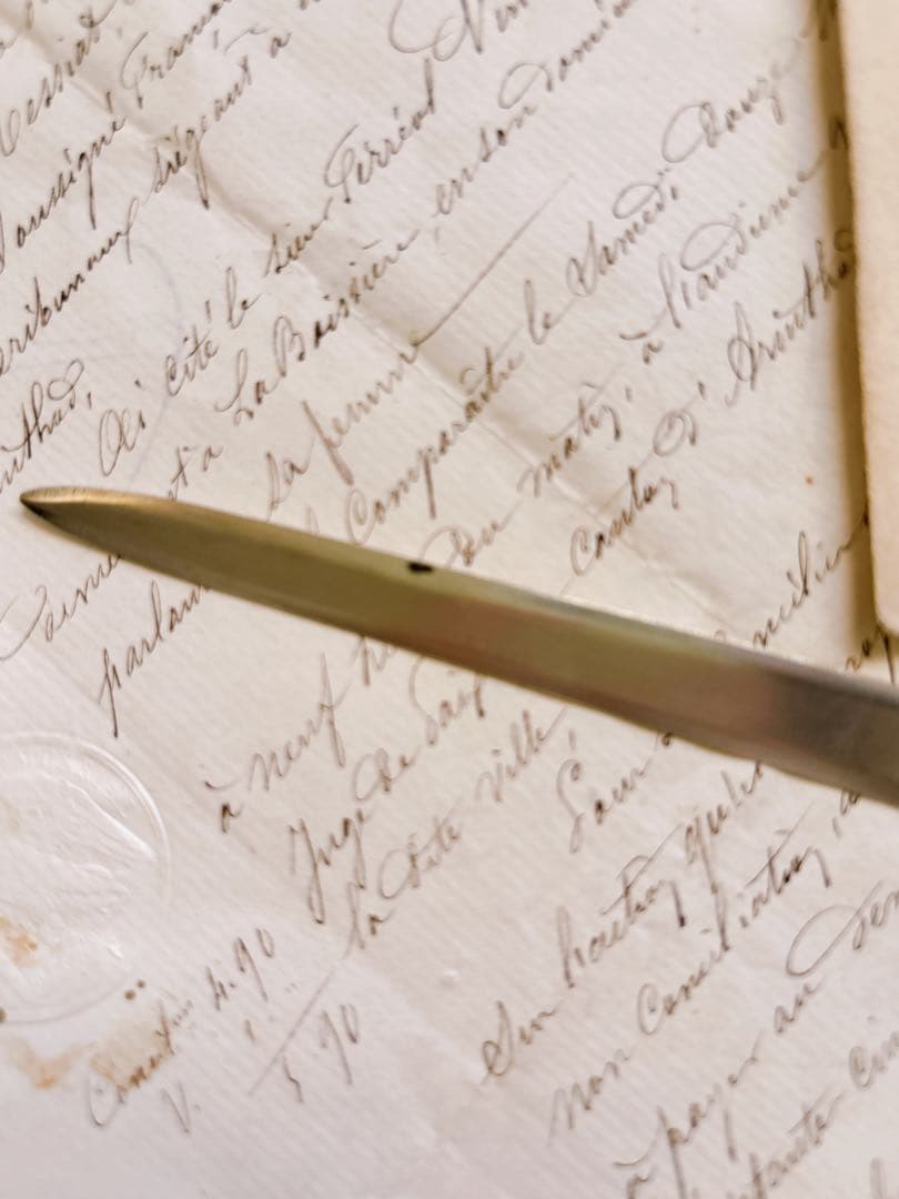 フランスヴィンテージ　ヤドリギ・ペーパーナイフ