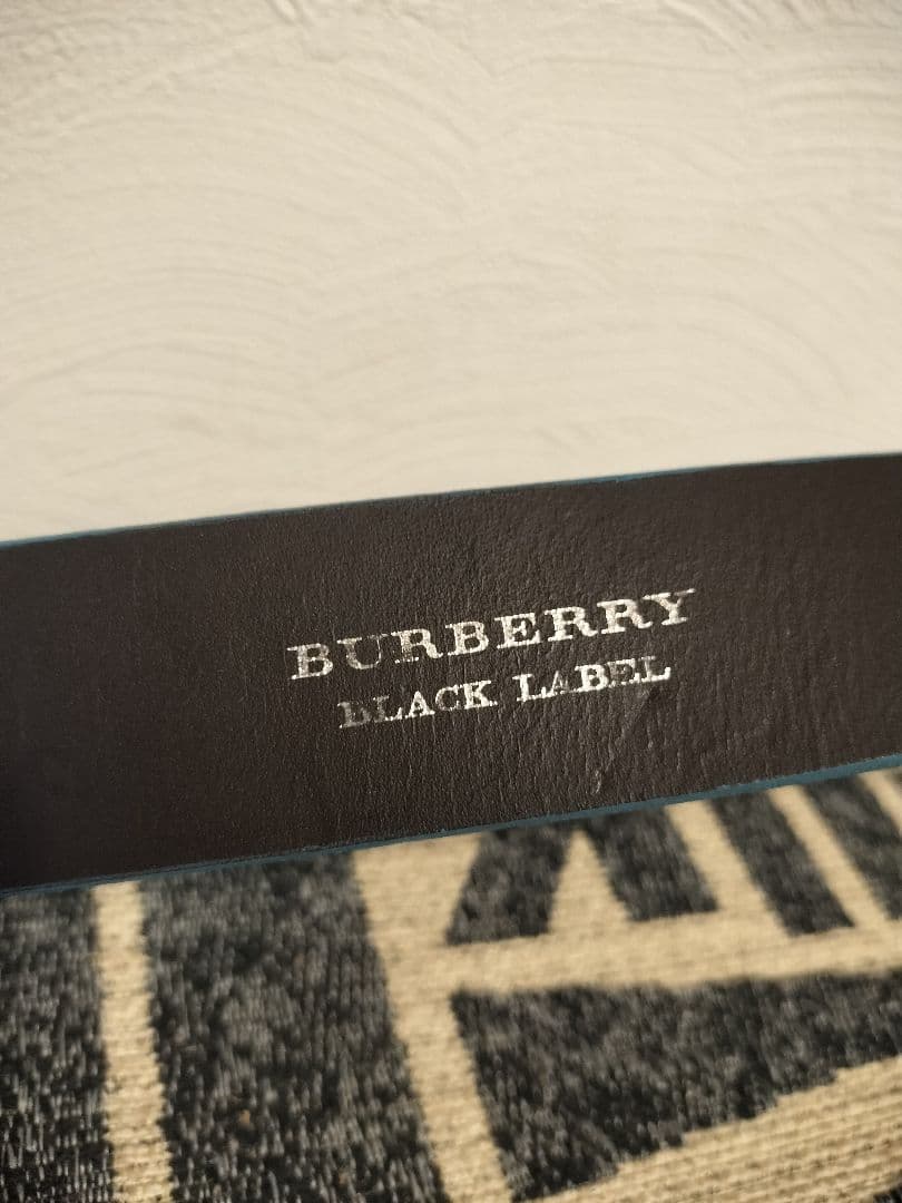 バーバリーブラックレーベル ベルト 水色