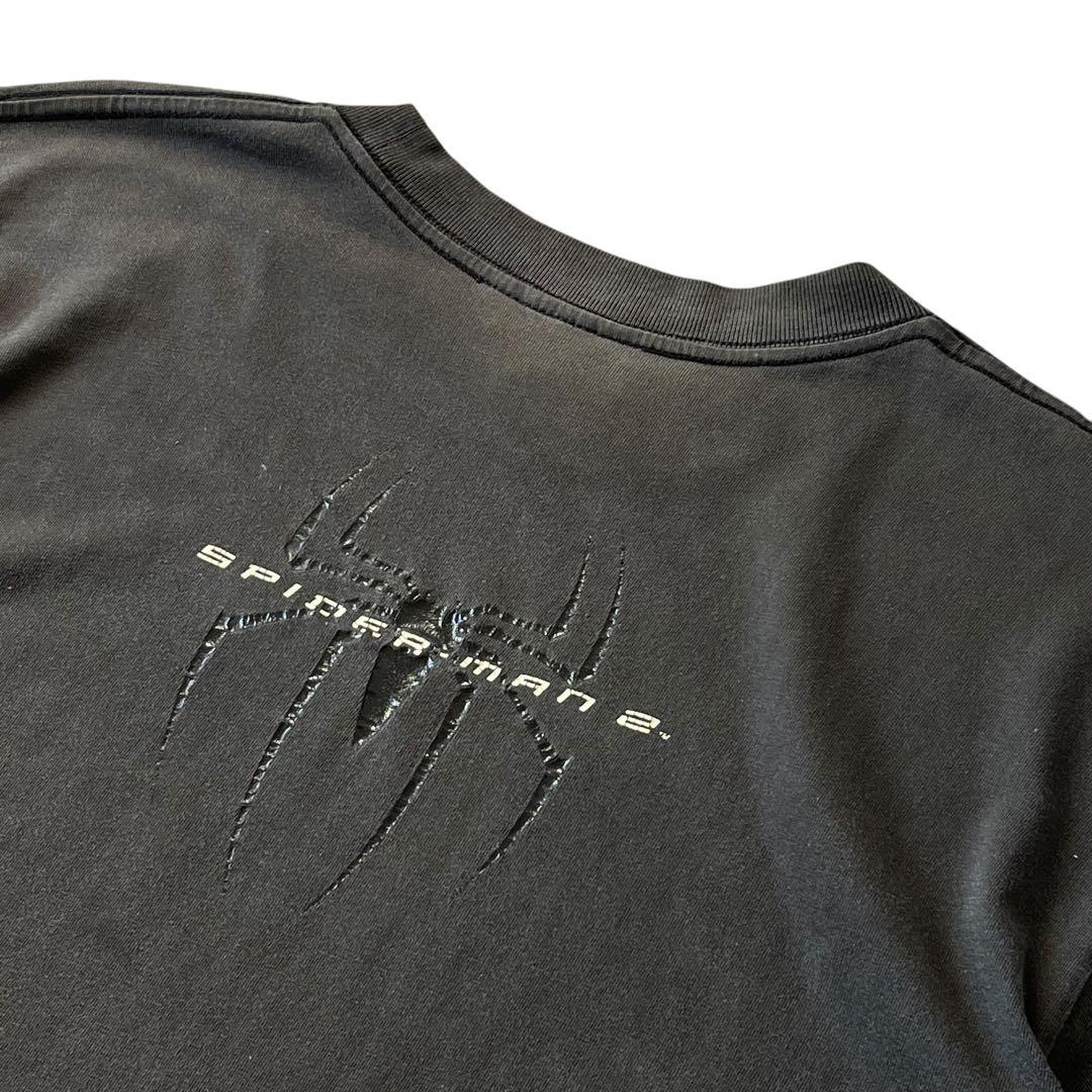 ［フェード］00s Spyder-Man2”スパイダーマン”ムービーTシャツ