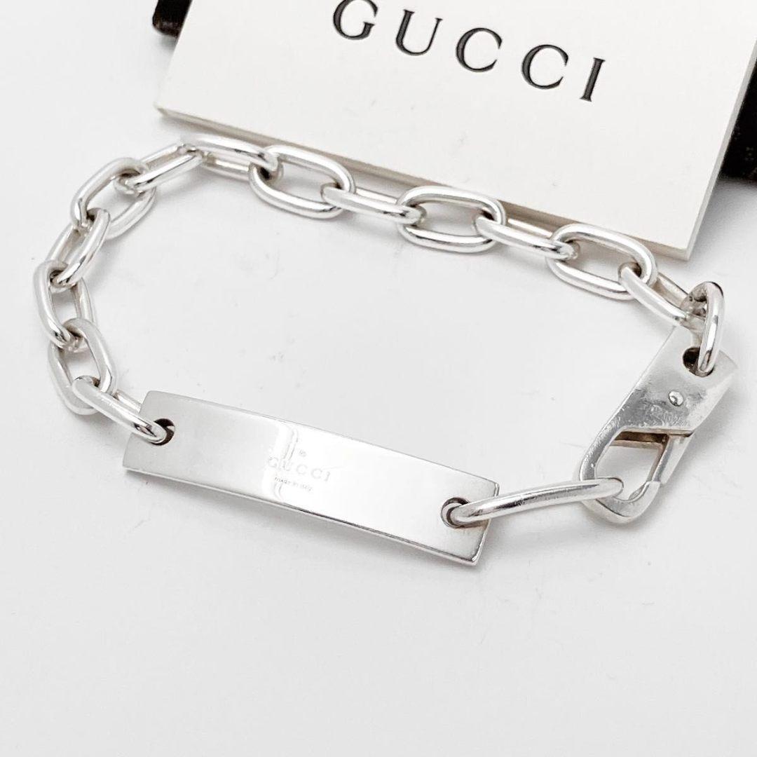 グッチ GUCCI 925 ヴィンテージ ブレスレット シルバー Y770