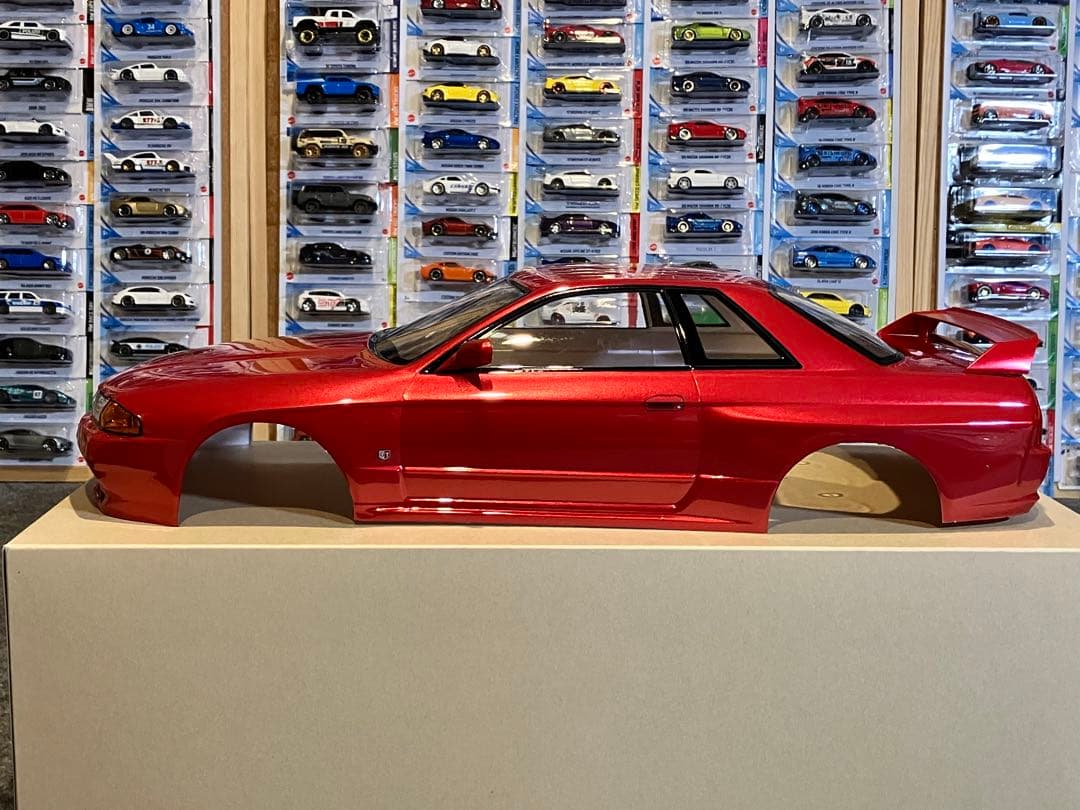 タミヤラジコン 日産スカイラインGT-R 塗装済 スペアボディ R32