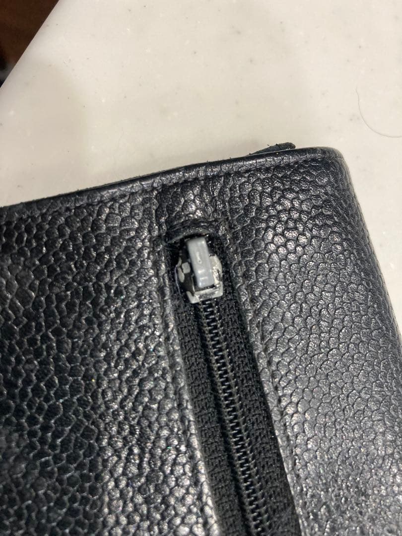 Chanel ブラック レザー 長財布