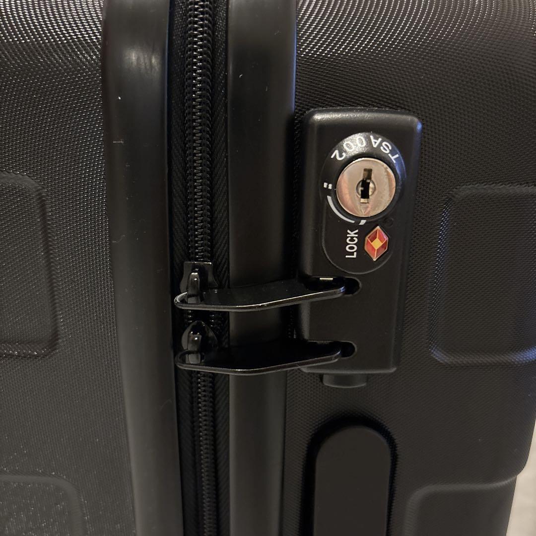 無印良品 バーを自由に調節できる ハード キャリケース 36L ブラック　黒