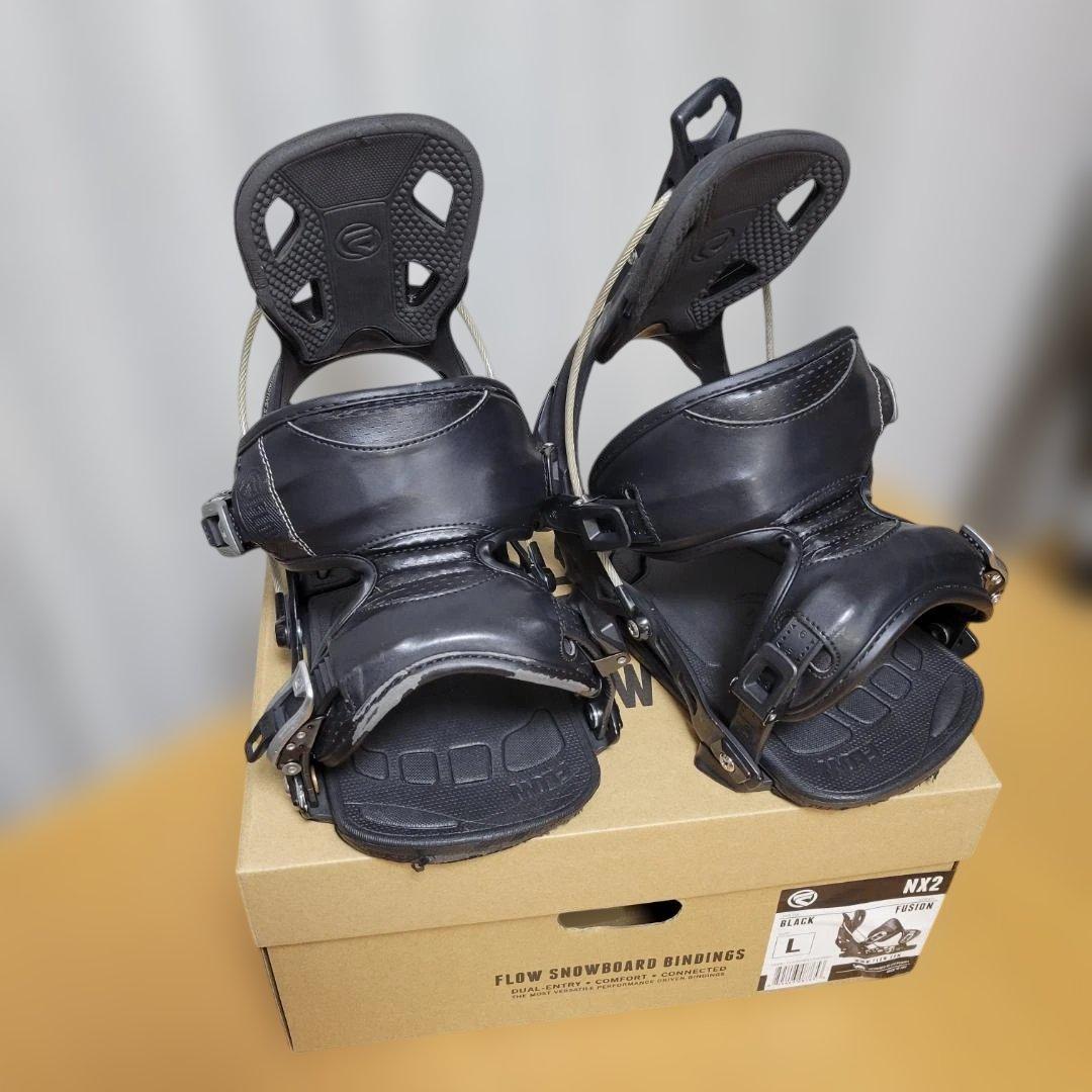 FLOW NX2 FUSION スノーボードビンディング Lサイズ ブラック