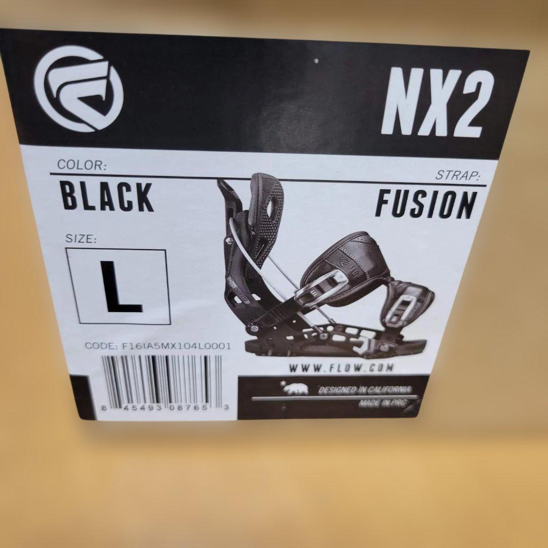 FLOW NX2 FUSION スノーボードビンディング Lサイズ ブラック