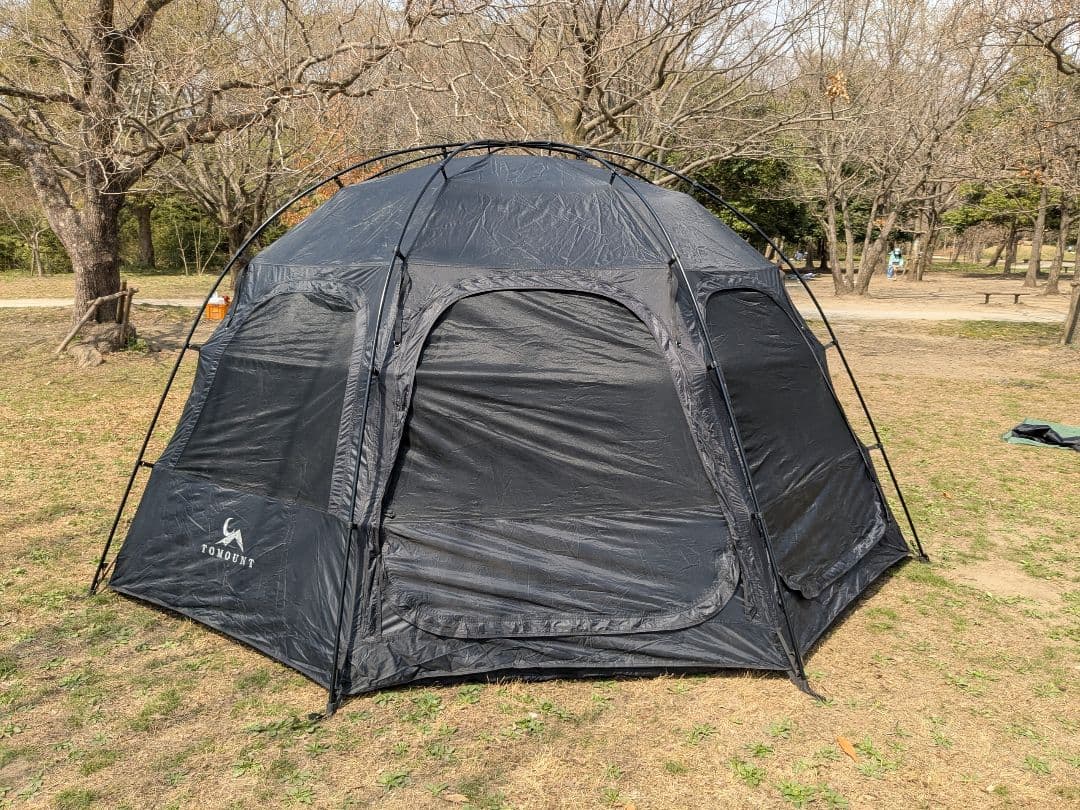 TOMOUNT　ブラックガムコーティング　シェルター　テント