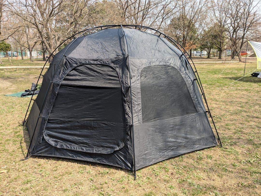 TOMOUNT　ブラックガムコーティング　シェルター　テント