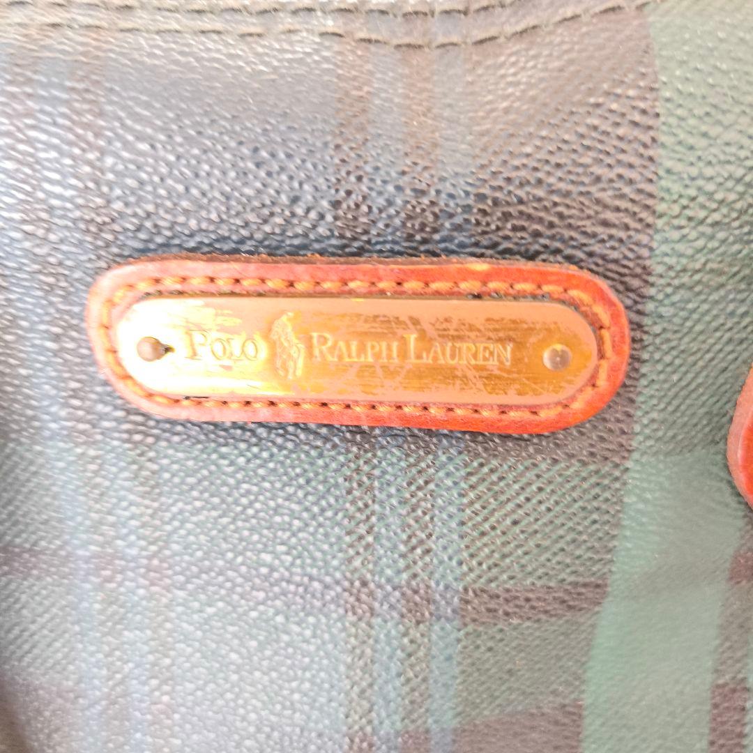 【美人】ポロラルフローレン・ボストンバッグ・チェック柄・ヴィンテージ