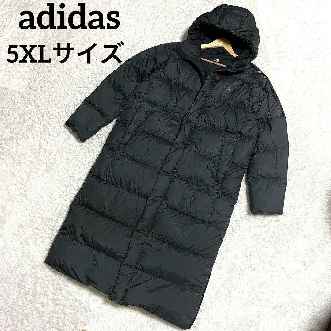 ✨激レア✨adidas ベンチコート 大きいサイズ 5XL ダウンジャケット 黒