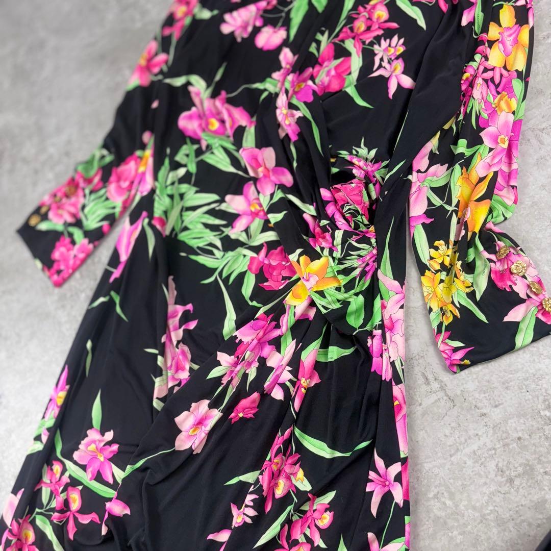 LEONARD レオナール シルク 100% ワンピース 4 花柄 - メルカリ