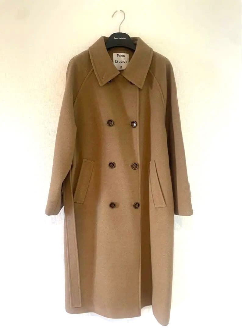 【完売品/未使用】Fano Studios キャメルスタンドカラーロングコート