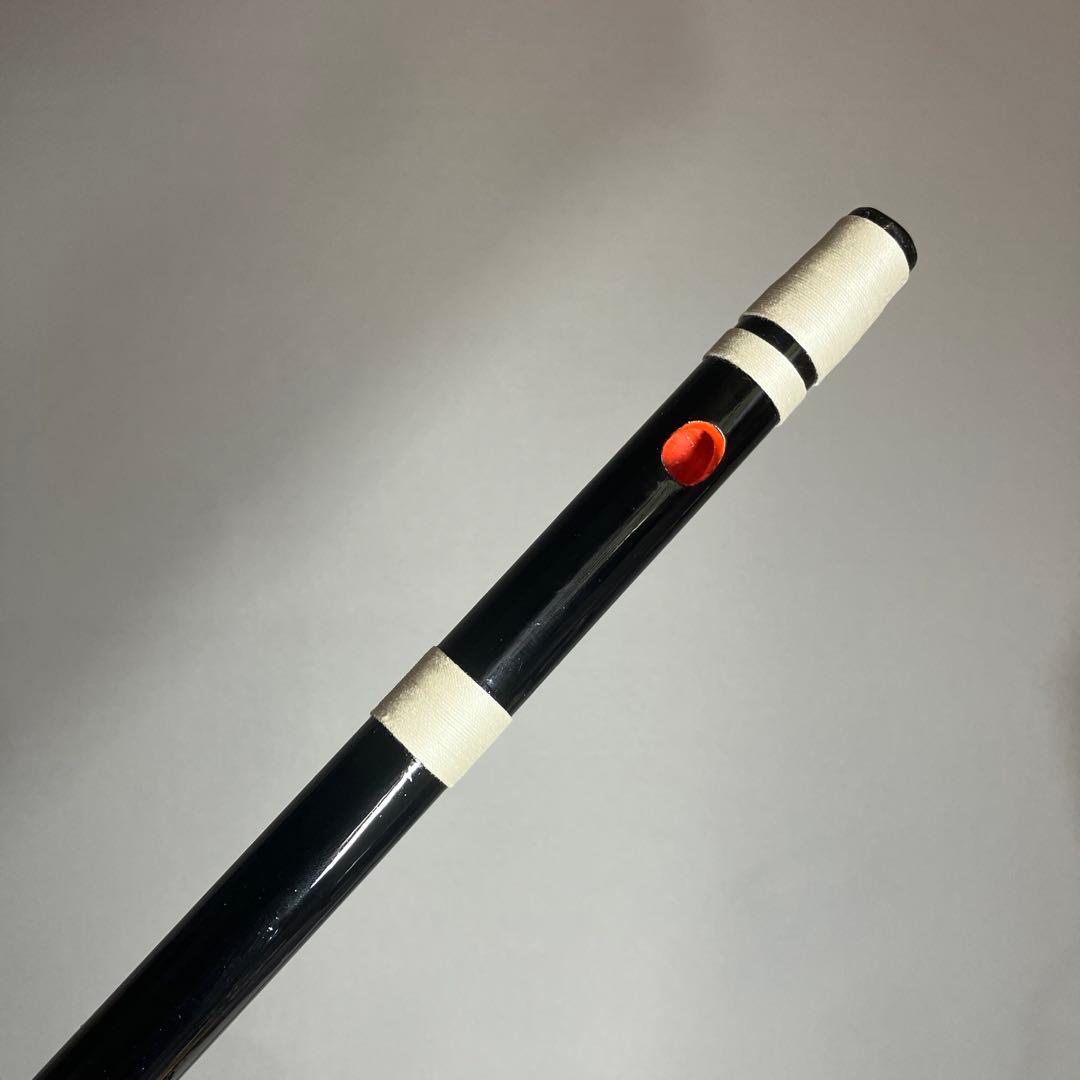 篠笛三本調子 G管 CMR3-59 唄物 ドレミ調 天地糸巻 黒塗