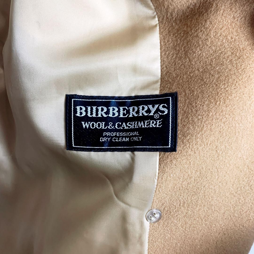 バーバリー BURBERRYS ロングコート ウール×カシミヤ 9AR 美品