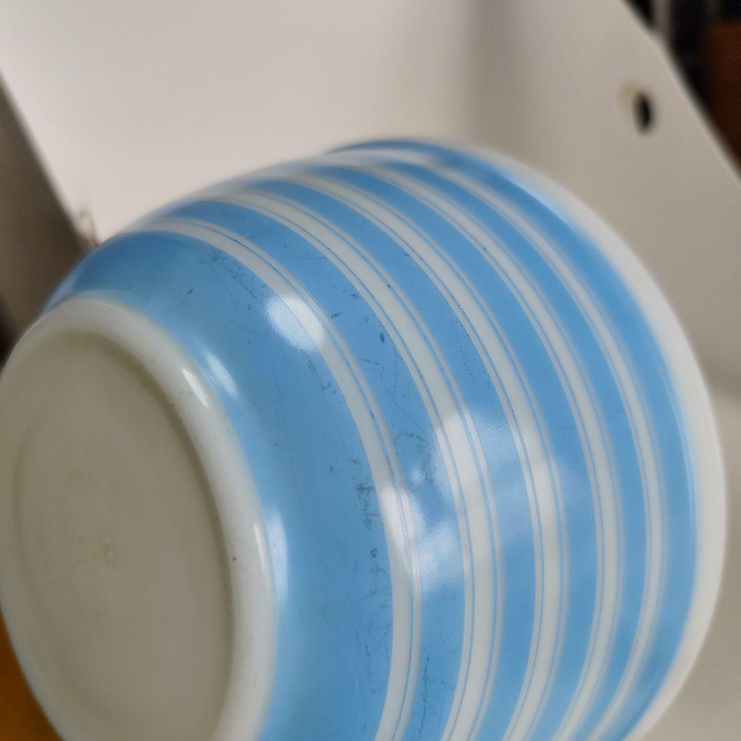 パイレックス　ストライプ　ボウル　3個