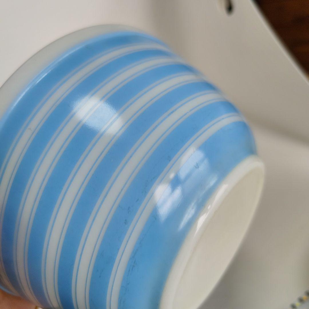 パイレックス　ストライプ　ボウル　3個