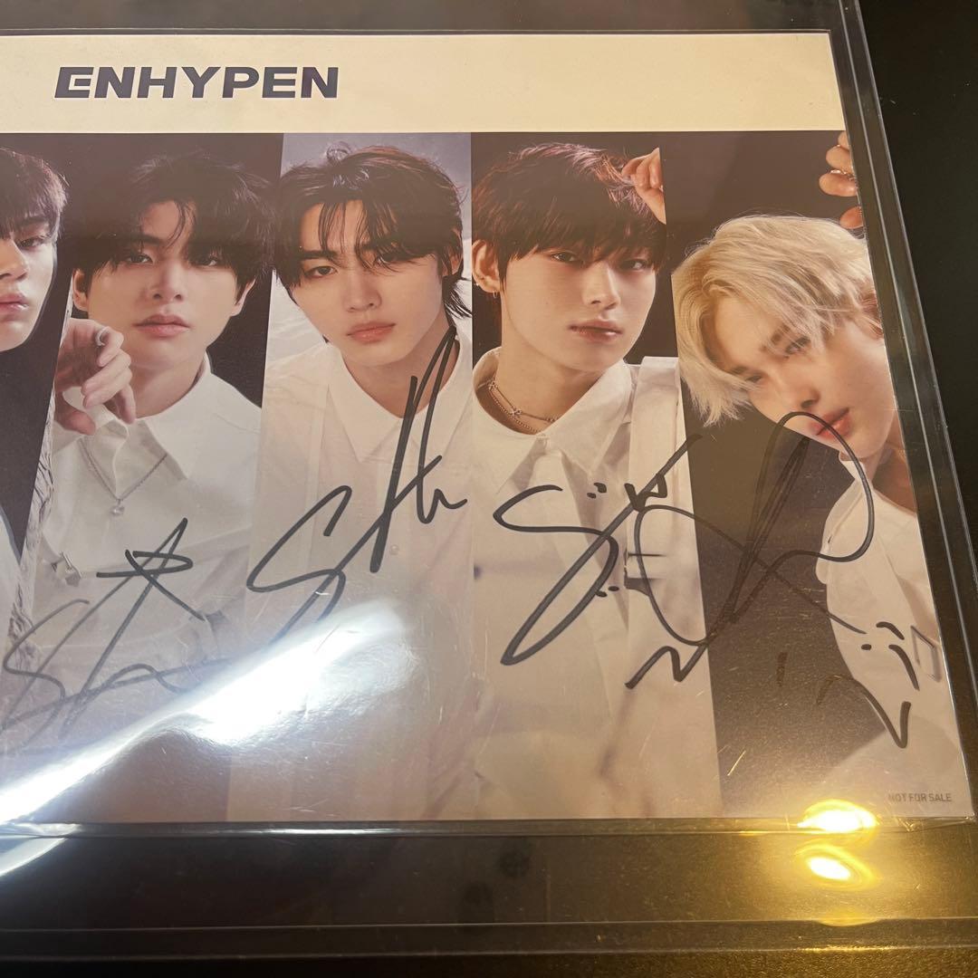 enhypen 全員サイン会 結 直筆サイン ミーグリ - メルカリ