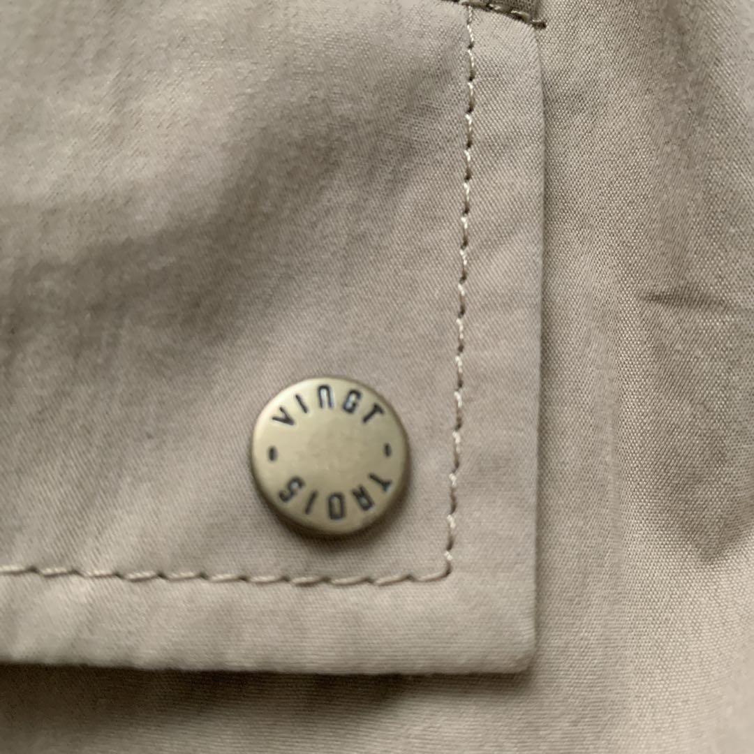 23区 モッズコート ベージュ サイズ44 ラクーンファー ダブルジップ