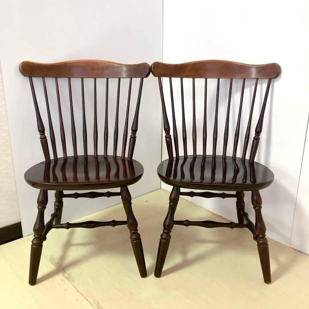 柏木工 KASHIWA ウィンザーチェア　2脚セット　ダイニングチェア　②