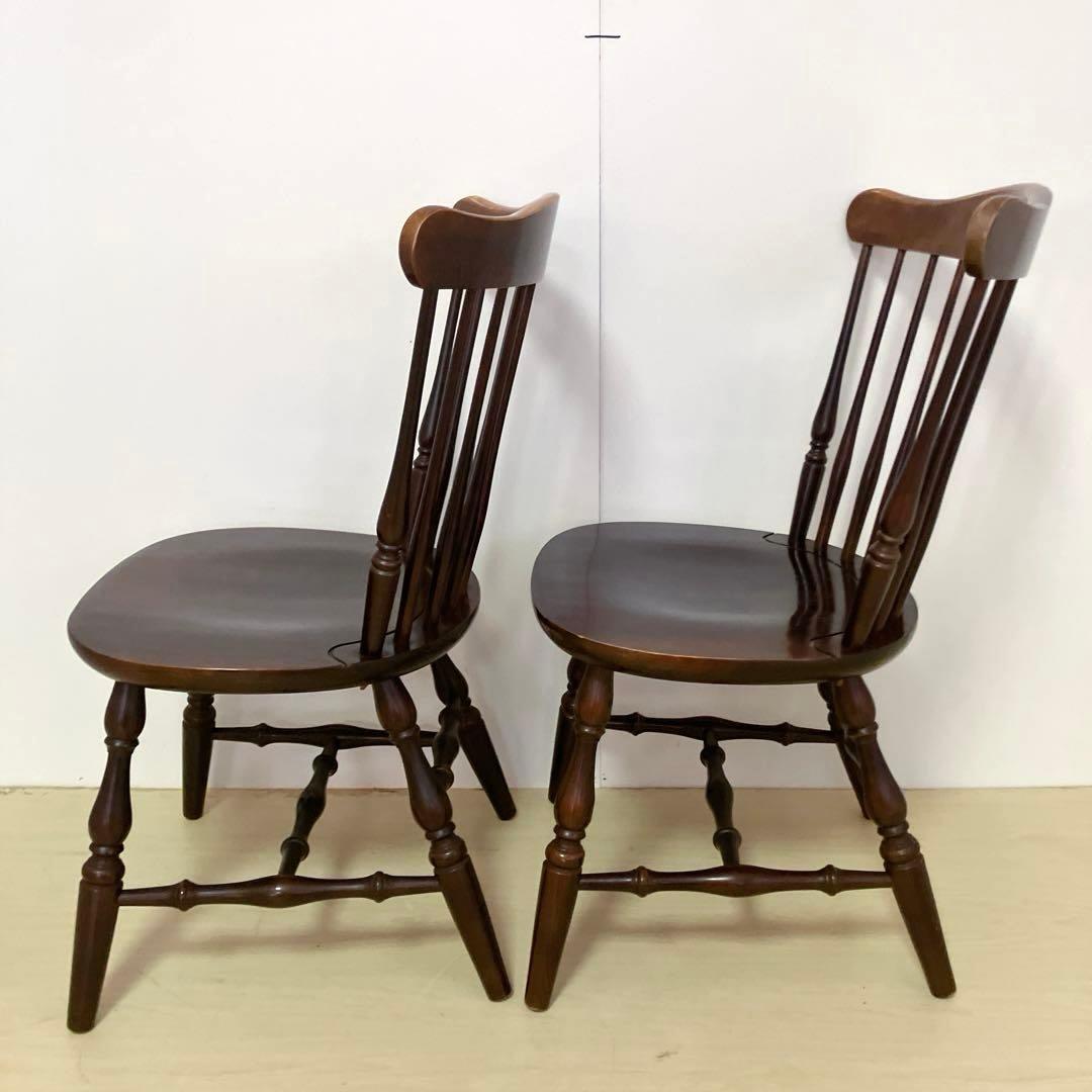 柏木工 KASHIWA ウィンザーチェア　2脚セット　ダイニングチェア　②