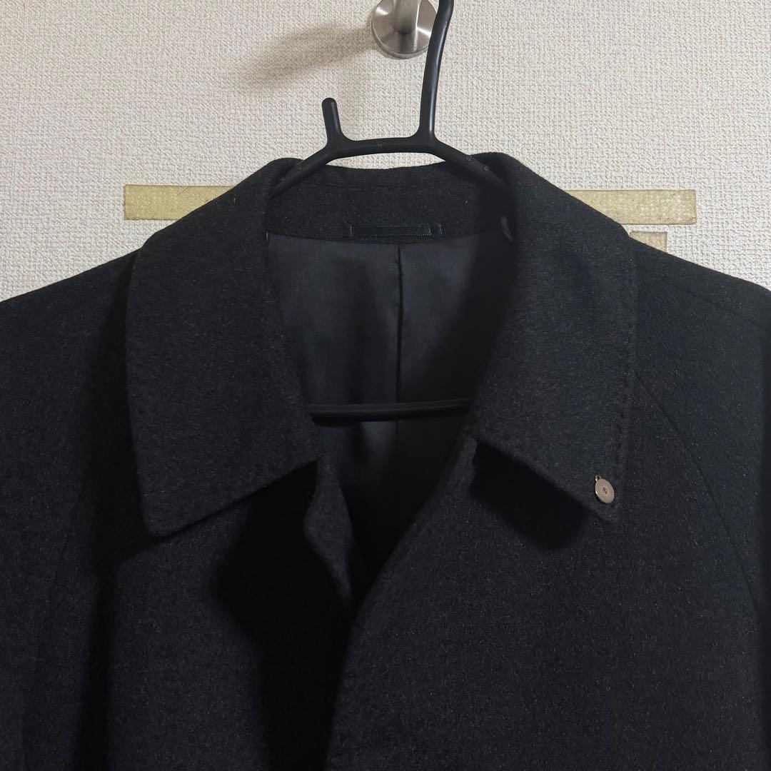 専用☆エルメス カシミヤ ロングコート ステンカラーコート メタルロゴ