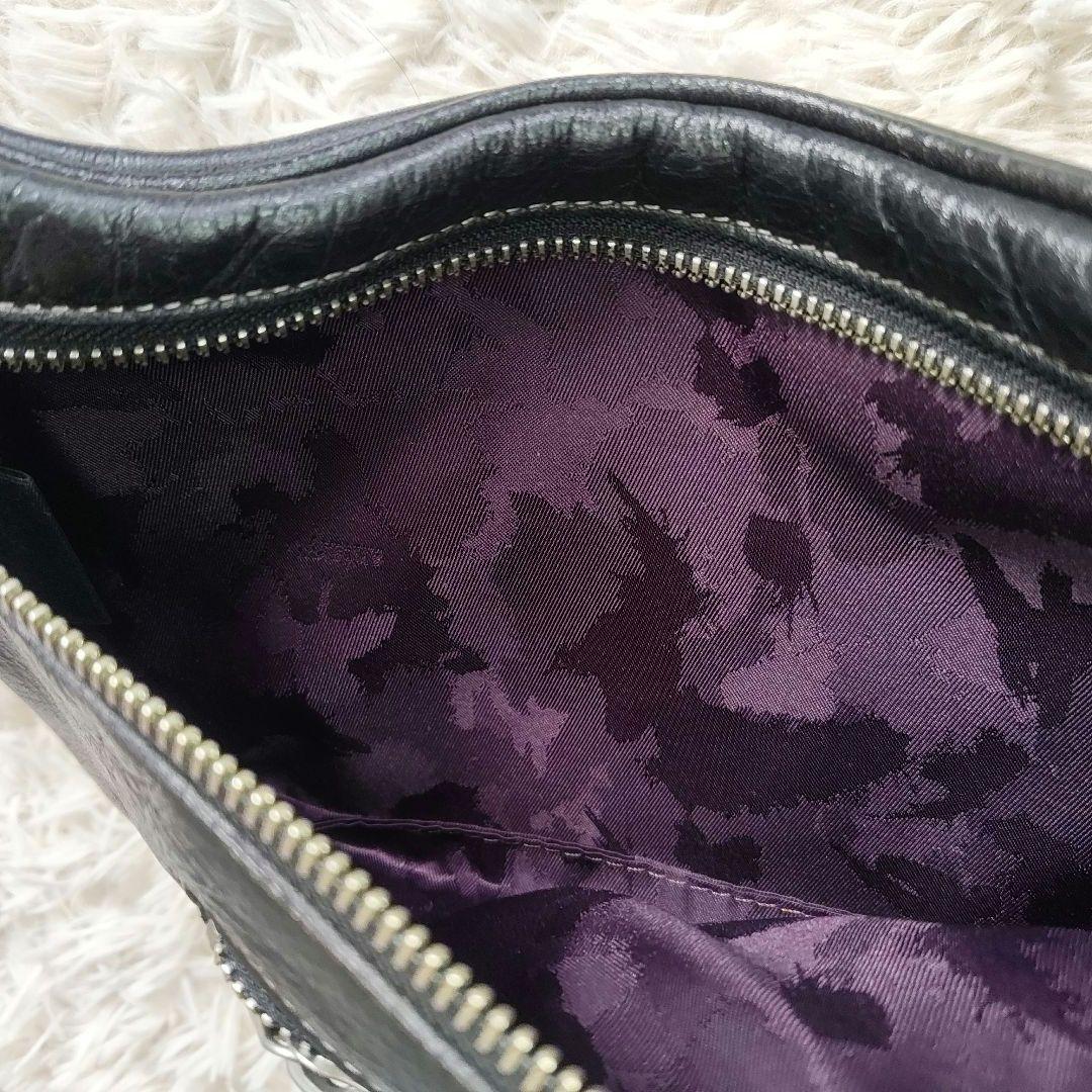 aniary/アニアリ ショルダーバッグ ハーフムーン　肩掛け　ブラック