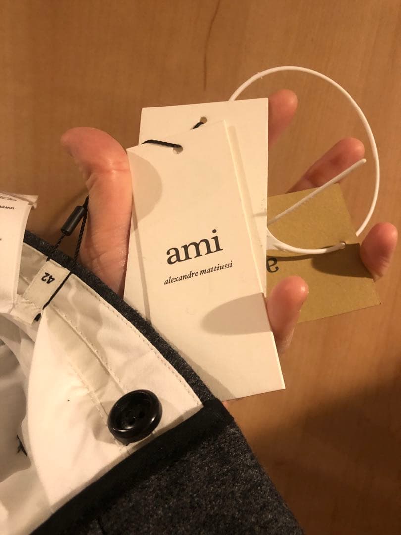 ami paris アミパリス シガレットフィットパンツ
