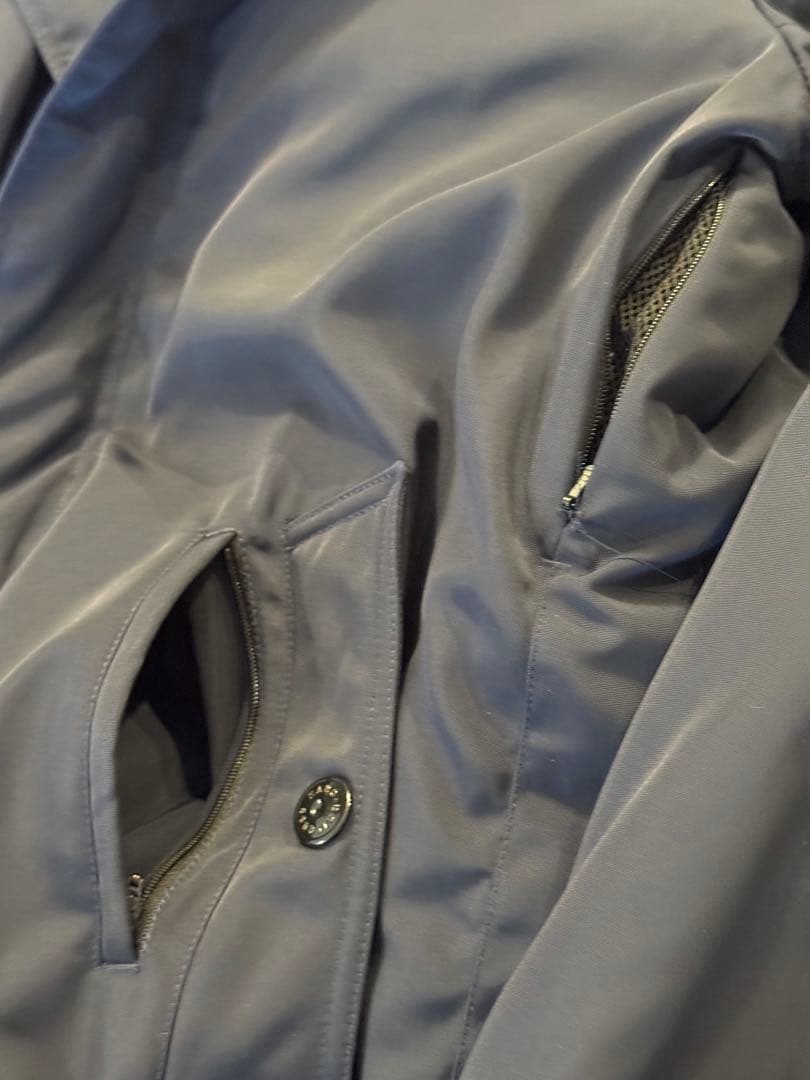 ナノユニバース 西川ダウン(R) ステンカラーダウンコート ネイビー XL