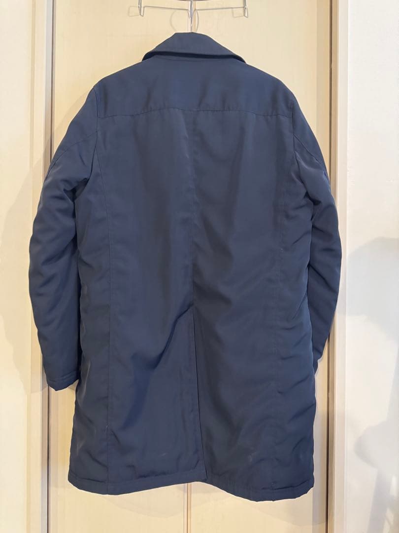 ナノユニバース 西川ダウン(R) ステンカラーダウンコート ネイビー XL