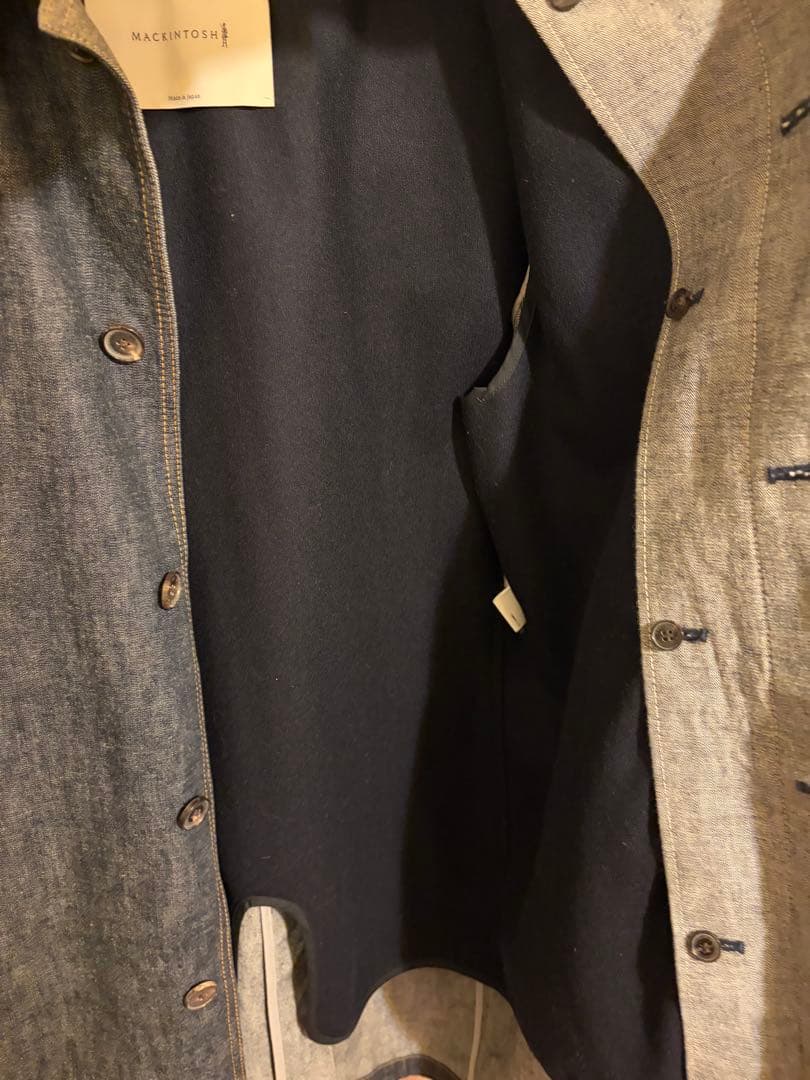 マッキントッシュ　デニムステンカラーコート　サイズ42