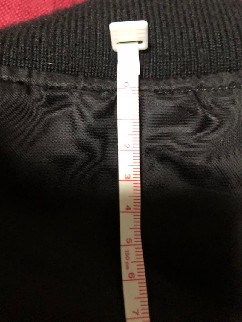 美品AVIREX MA-1フライトジャケット黒Ｍコマーシャルロゴデカアーチロゴ