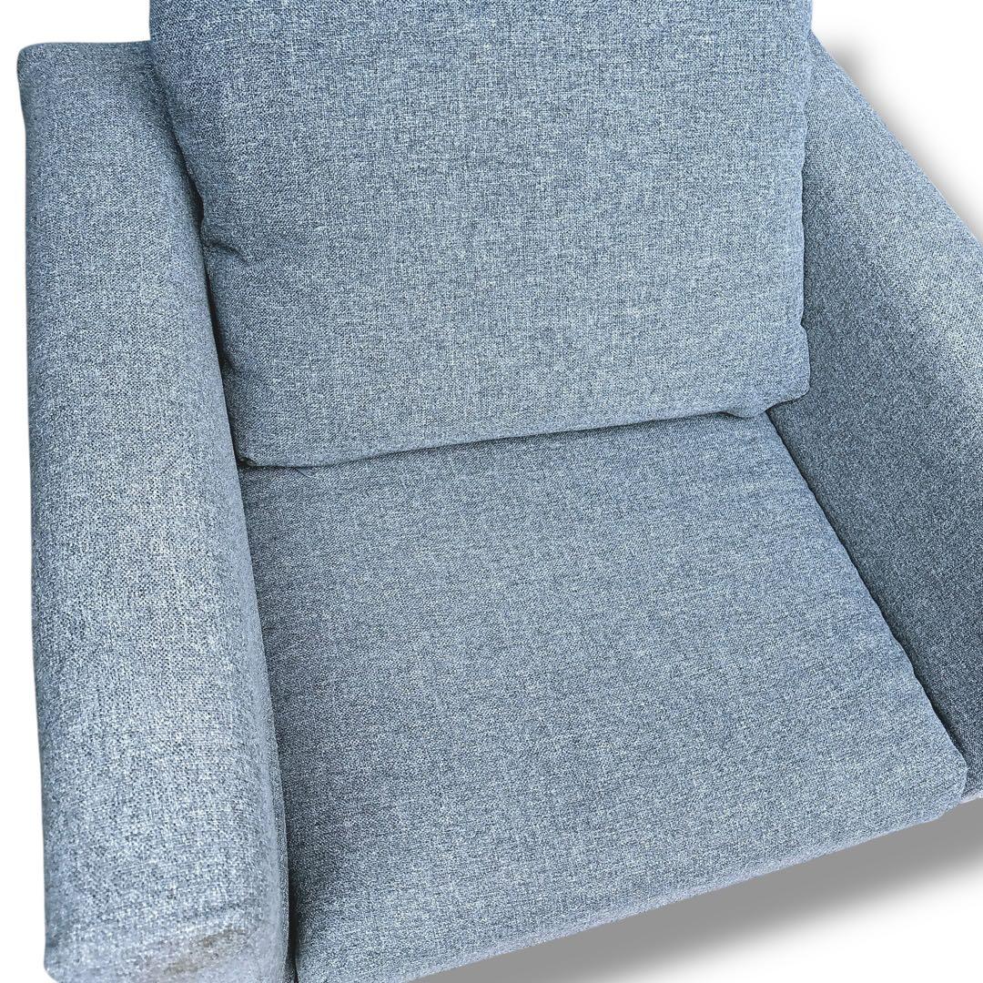 IKEA コアルプ KOARP 1人掛けソファ グレー 背面収納有り