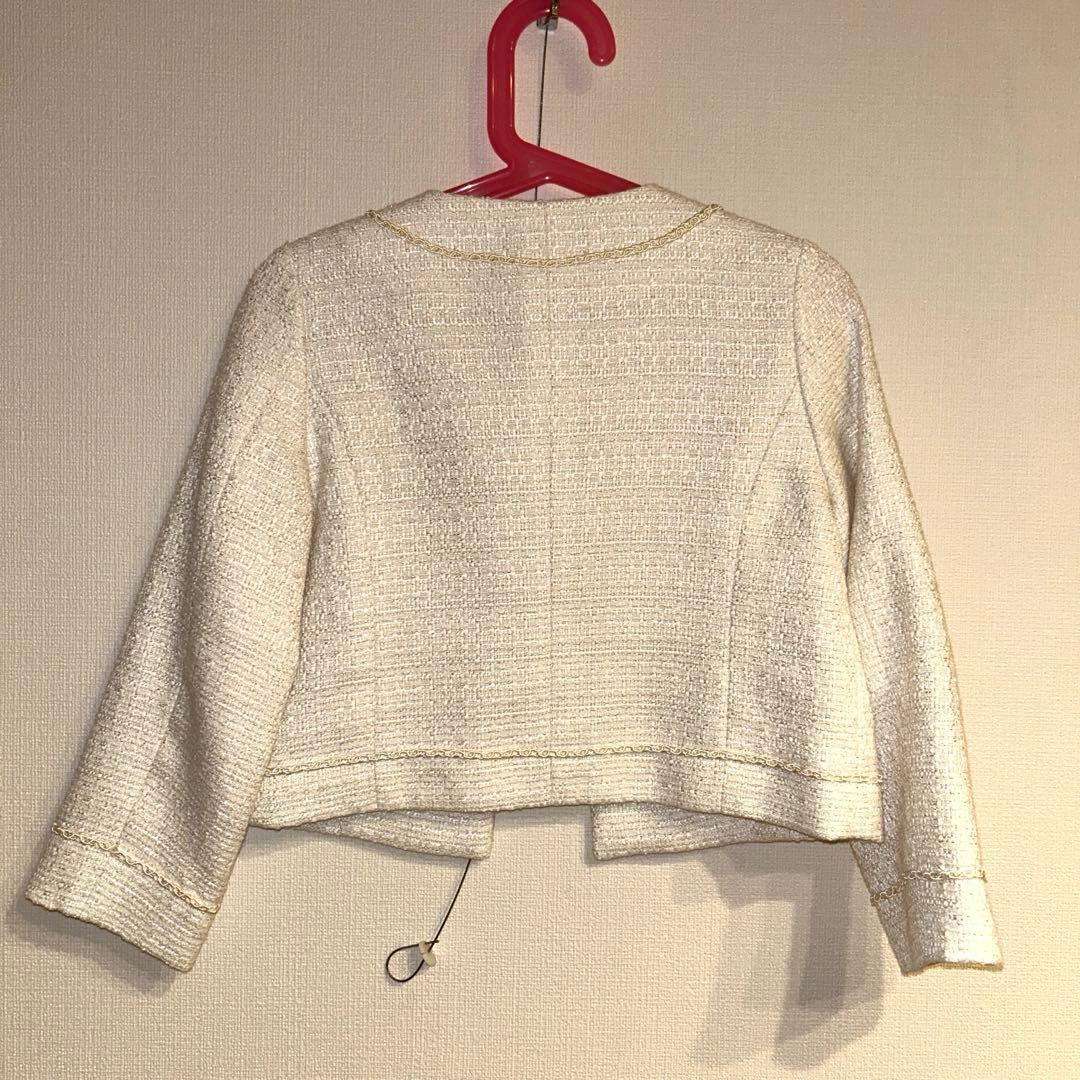 入学式 コムサエンジェル ワンピース120 ボレロ110 ツイード フォーマル