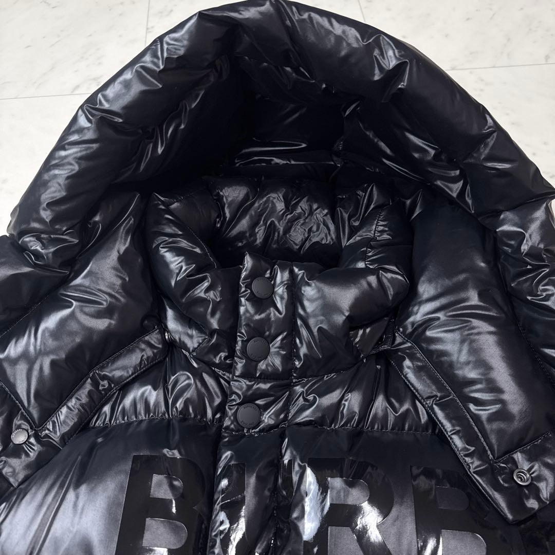 美品 バーバリー 現行 ダウンジャケット ホースフェリー ブラック Lサイズ