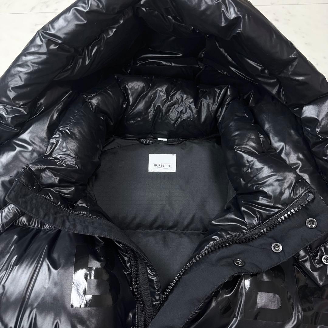 美品 バーバリー 現行 ダウンジャケット ホースフェリー ブラック Lサイズ
