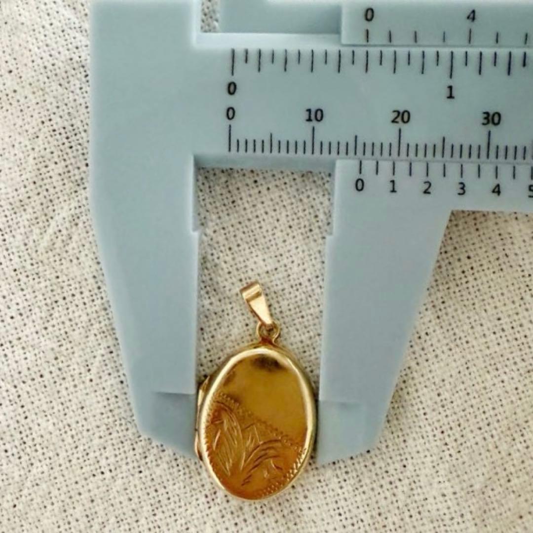 ヴィンテージ 9金 フォトペンダント