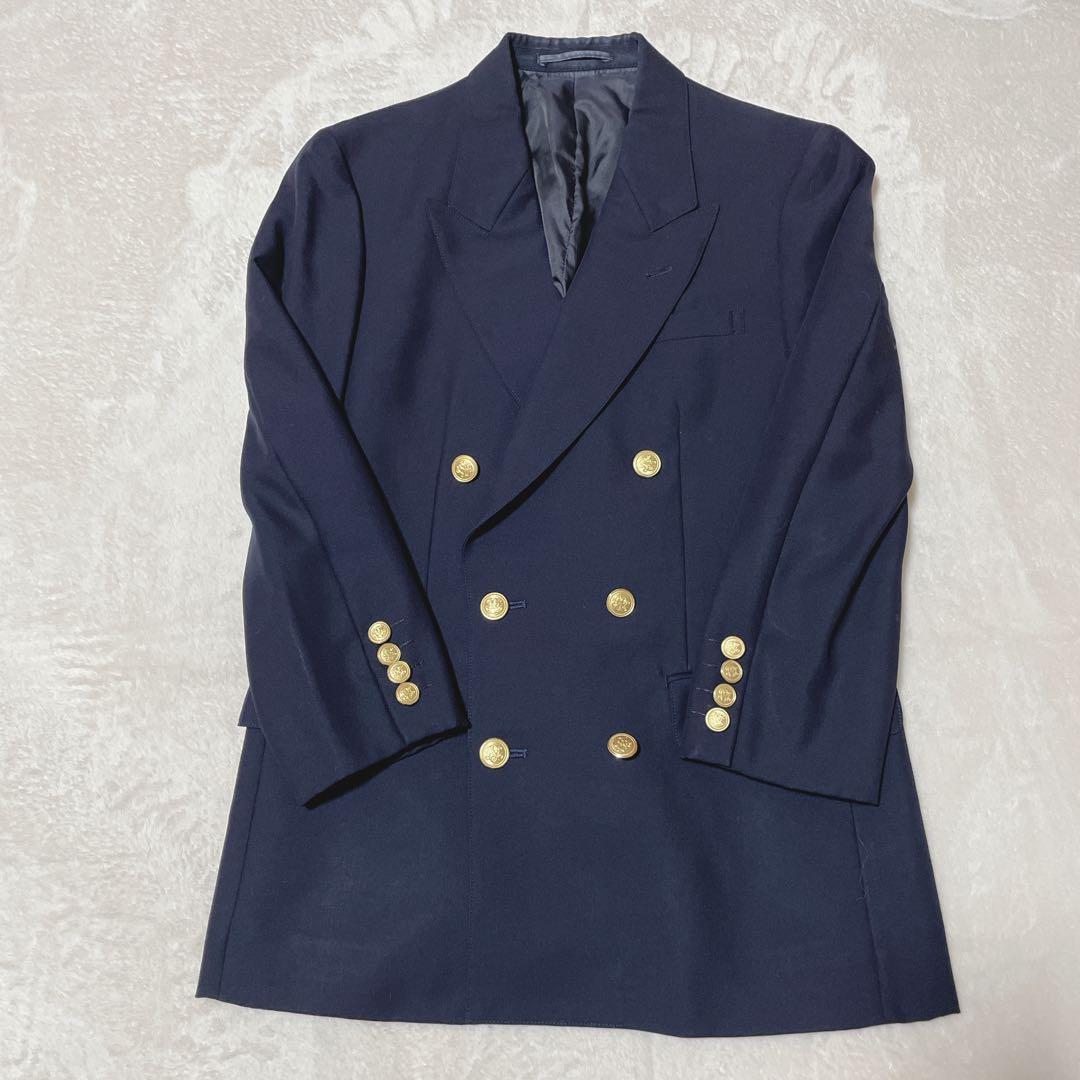 J.PRESS ジェイプレス 紺ブレ ダブルブレスト ブレザー 金ボタン S