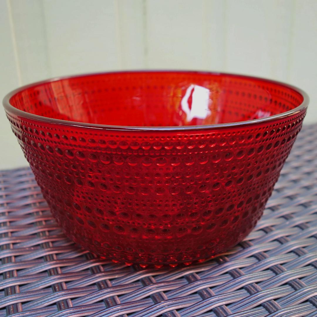 イッタラ カステヘルミ 《サービング ボウル1.9L》大型 レッド=廃版レア品