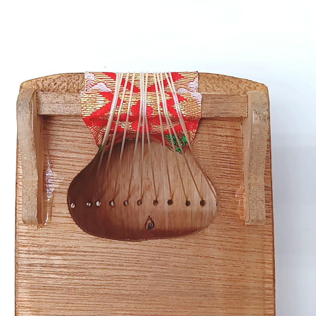短琴 ミニ琴 箏 和楽器 弦楽器 13弦 約42cm セット 猫足つき 畳有り