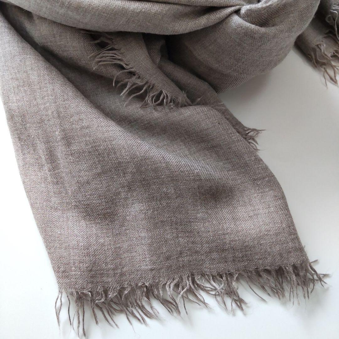 極美品 ファリエロサルティ カシミヤ × モダール 大判 ストール マフラー