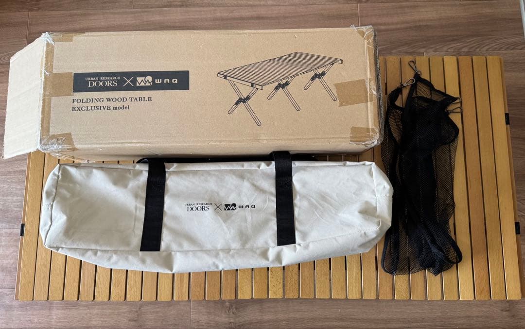 WAQ × DOORS　FOLDING WOOD TABLE