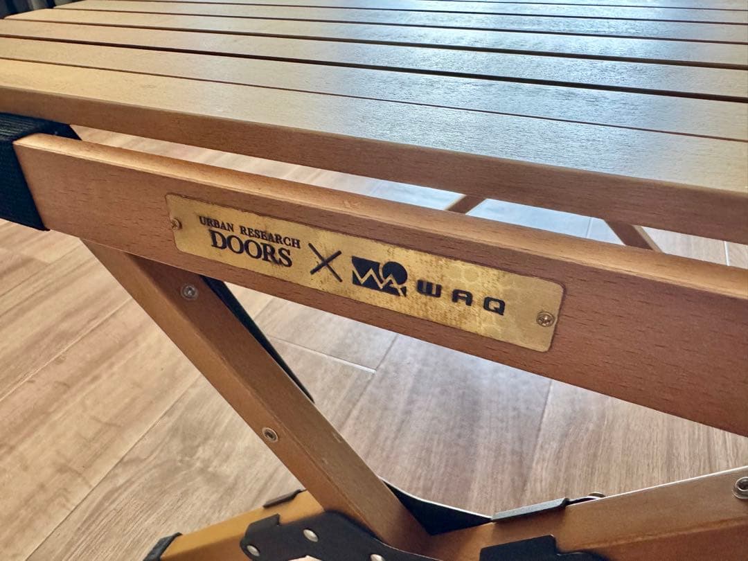 WAQ × DOORS　FOLDING WOOD TABLE