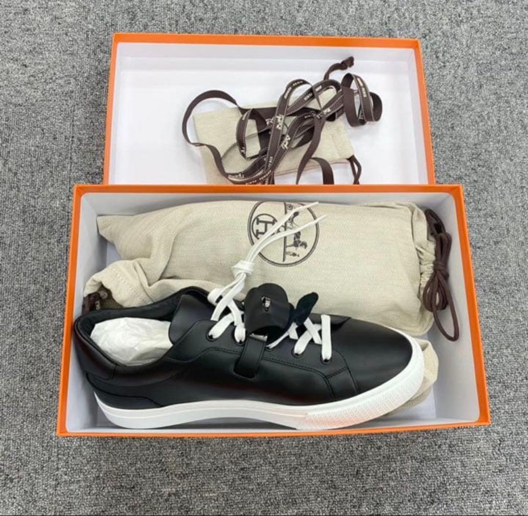 エルメス　 デイ　スニーカー　36.5 黒